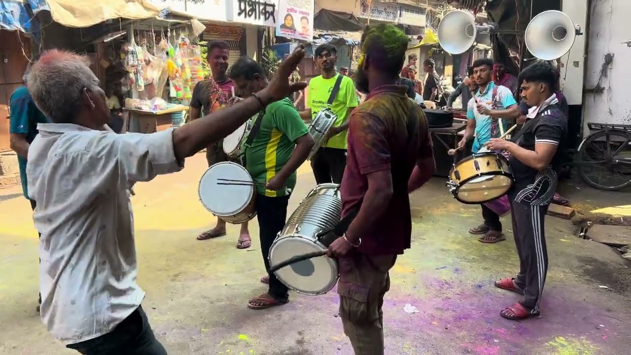Holi program at Mandvi by Sparsh musical  group Vikhroli 8879916342 #dholibanjo #musician #viral