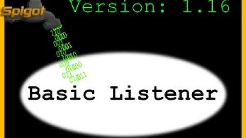 Minecraft Plugins #2: Making the Listener