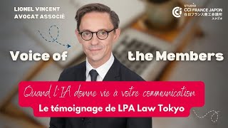 Quand l’IA donne vie à votre communication – le témoignage de LPA Law Tokyo
