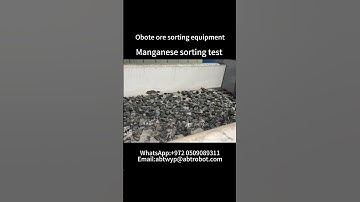 Obote ore sorting equipment  Manganese  #minemachinery #manganese  #mineralindustry #machine