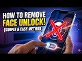 How to remove face lock in mobile phone | #yt #technoloy
