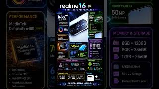 realme 16 mobile details and review 😱 #smartphone #realme #tech #short #review