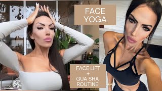 Natural Face Lift: Gua Sha Routine + Lymphatic Drainage + Anti Aging Face Yoga Massage ✨