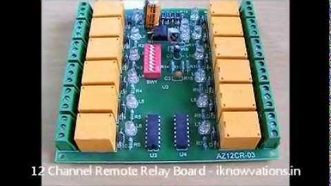 12 channel IR- Infrared Remote Control  Relay Board - An Intro.wmv
