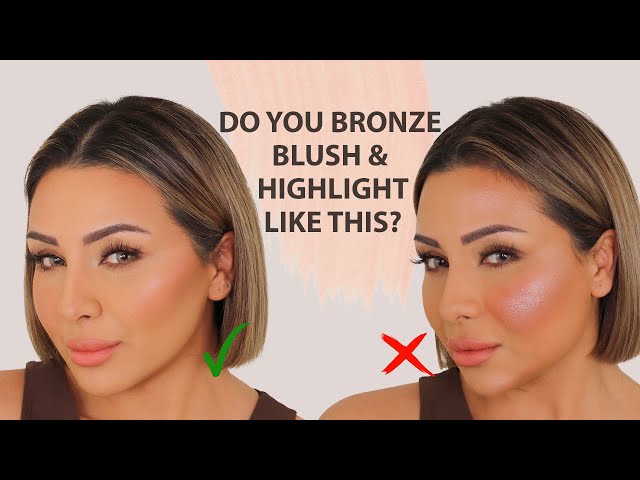 Apply Bronzer Blush And Highlight