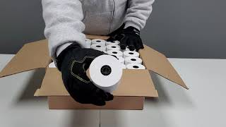 3 1/8 x 230 Thermal Paper PrePrinted With Environment-Friendly Information On The Back Of The Rolls