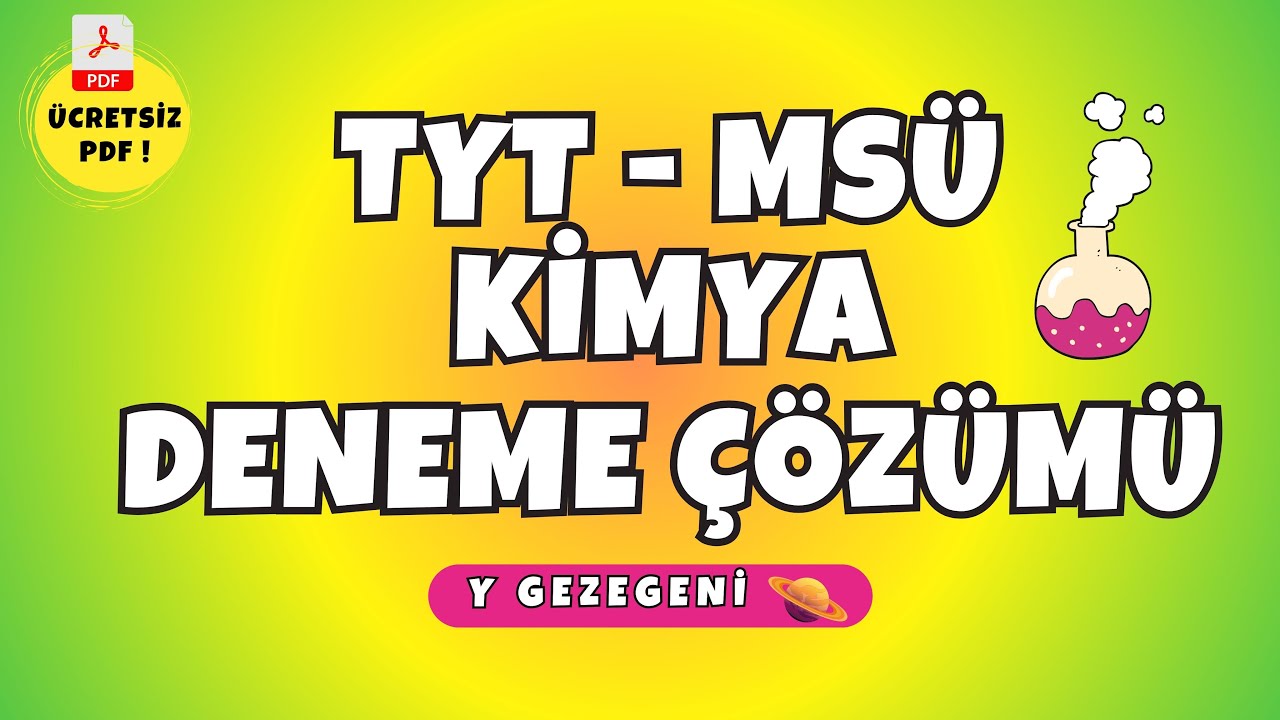 💥 7 SORUDA TYT / MSÜ KİMYA FULL TEKRAR! #2024tyt   #kimya #msü2024