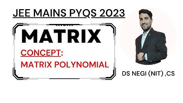 If A & B are 2 non-zero n×n matrices such that A^2 + B =A^2B, then #24_January #jeemains2023 #matrix
