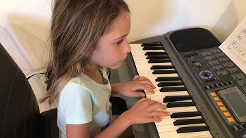 Teaching little finger to play Lazy Mary