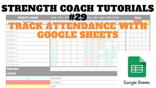 Track Attendance with Google Sheets | DSMStrength | Strength Coach Tutorials #29