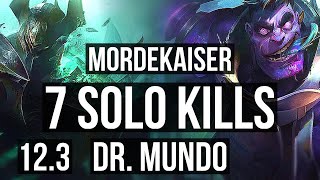 MORDE vs MUNDO (TOP) (DEFEAT) | 7 solo kills, 300+ games | NA Master | 12.3