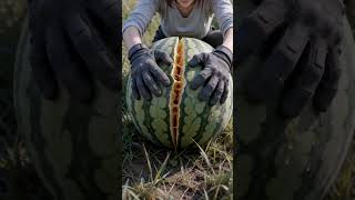 Pure Strength vs. Golden Watermelon | Creative VFX Showcase#watermelon #satisfying #creativevideo