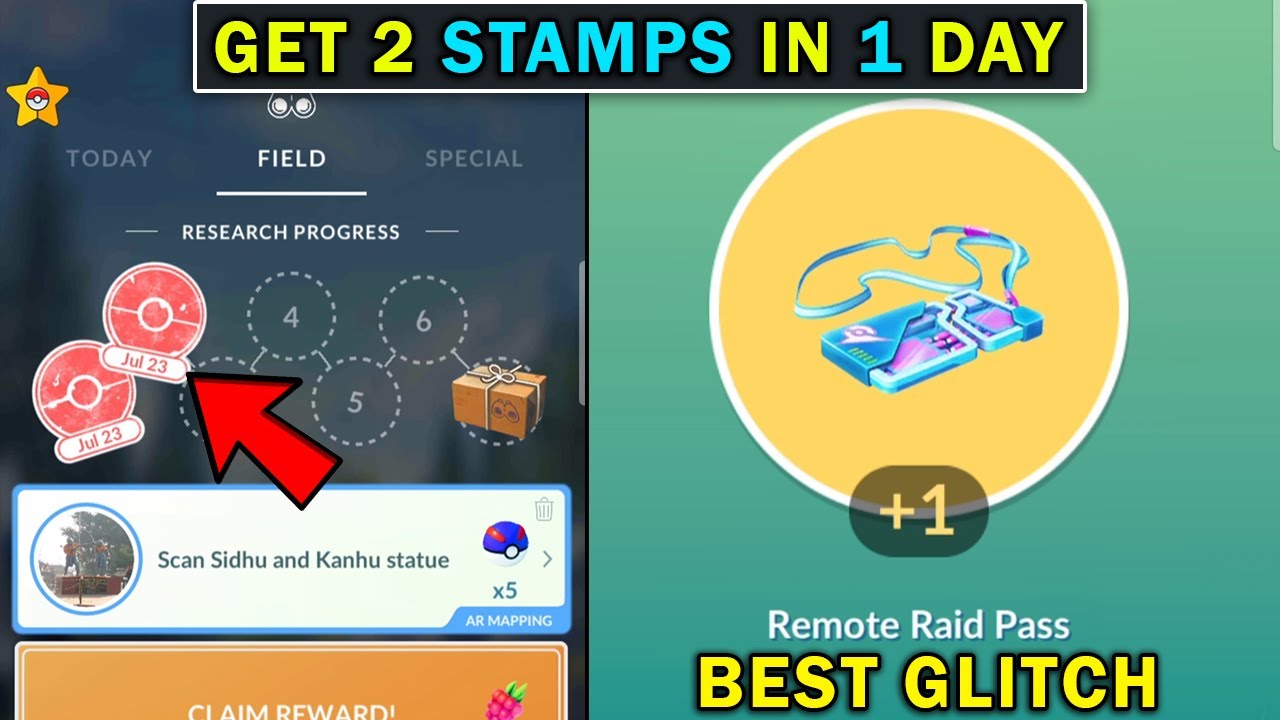 Get 2 Research Stamps in 1 Day in Pokemon Go Pokemon Go Trick to Get