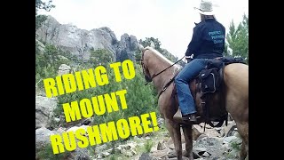 Trail Riding our Horses to Mt. Rushmore! Rode through the wilderness on Horses.