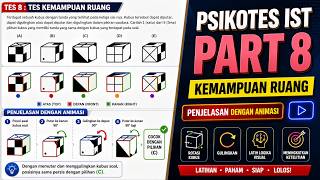 Psikotes IST Part 8: Tes Kemampuan Ruang & Rotasi Kubus | Penjelasan Visual Animasi