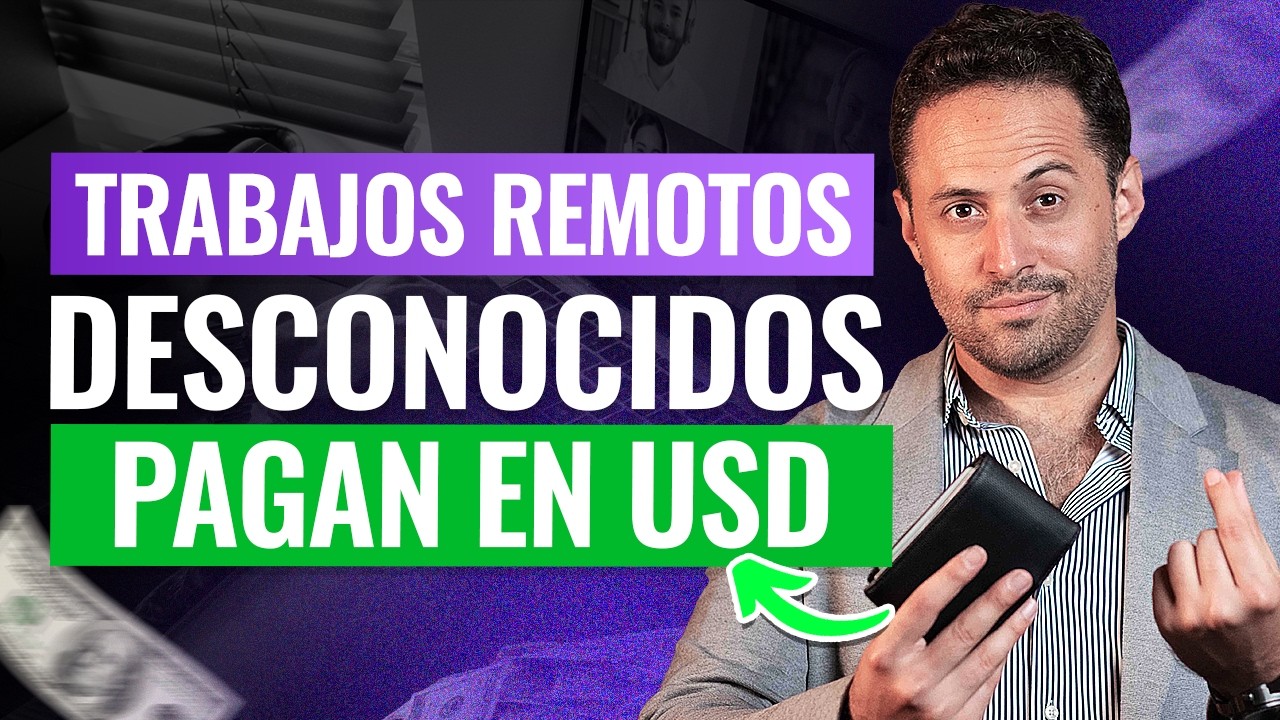 7 TRABAJOS REMOTOS DESCONOCIDOS BIEN REMUNERADOS EN DÓLARES