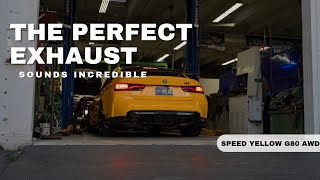 The Best Sounding G80 Exhaust Setup Full Active Autowerke Setup Equal Length
