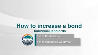 BondsOnline Landlords – How to increase a bond