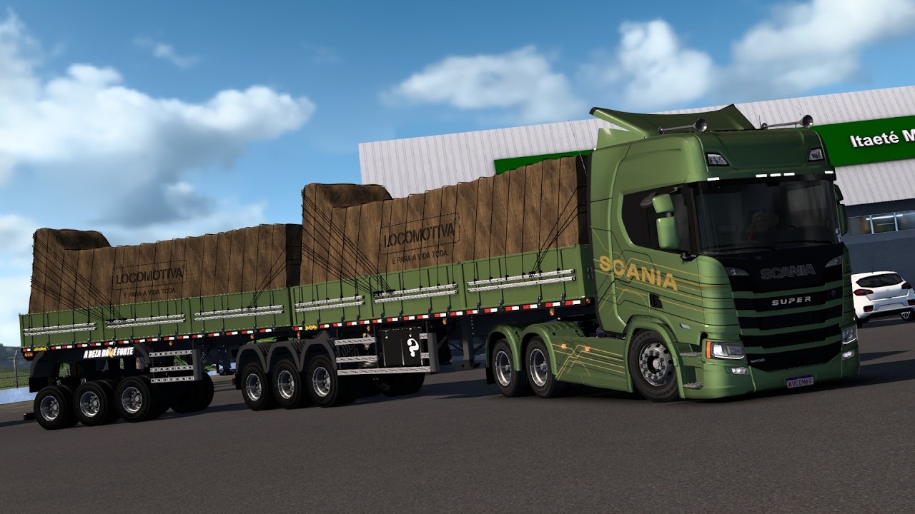 SCANIA 560R SUPER + CARGA DE BATATAS NO BITREM 9 EIXOS - ETS2