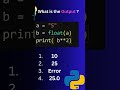 What will be the output? 🧠  👇 Comment your answer!  #Python #CodingQuiz #GuessTheOutput