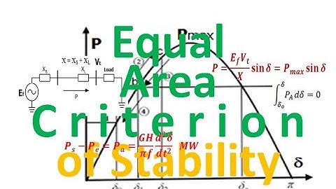 Equal Area Criterion of Stability