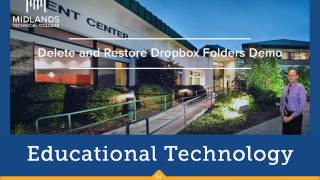 D2L Brightspace v10.7 Daylight Deleting and Restoring Dropbox Folders Demo