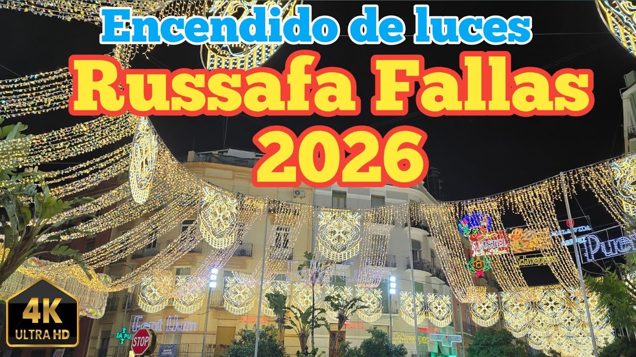 Encendido de luces de  Ruzafa Fallas 2026 #Valencia2026 #Fallas26 #Falles26 #Ruzafa 