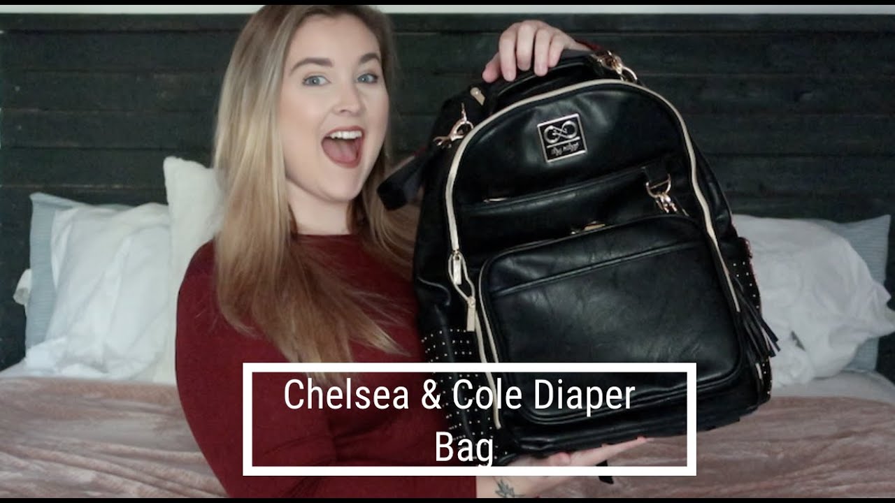 CHELSEA & COLE DIAPER BAG REVIEW // ITZY RITZY DIAPER BAG - YouTube