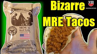 ARMY TACO NIGHT! Military MRE Beef Taco TASTE TEST 🌮 (2015) Menu 6 Meal Ready To Eat Ration Review