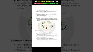 Stop wasting time! Study these & Score full marks in REPRODUCTION Class 10 #shorts #cbseclass10
