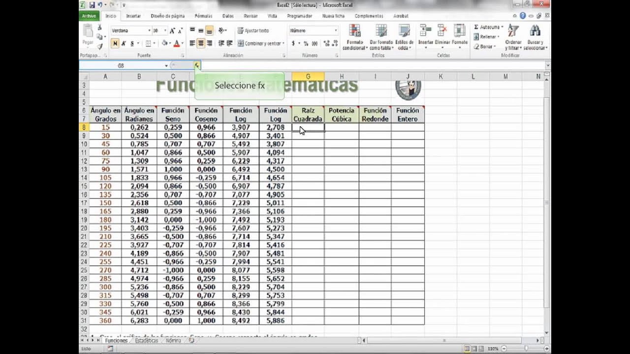 Como Hacer Una Raiz Cubica En Excel