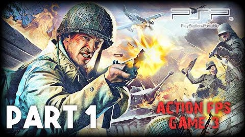 PSP ACTION FPS GAME 3 Walkthrough Gameplay Part 1 • PPSSPP Emulator