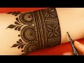 😱Easy top full hand bridal mehndi design | Elegant front hand mehendi design 🌿| karwachauth mehndi 