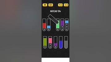 Water sort color puzzle game level 134 solution