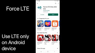 Force LTE | Use LTE on your Android device screenshot 3