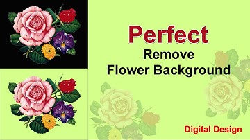 Remove Flower Backgound in Photoshop || Digital Printing Design || Textile Dsigne