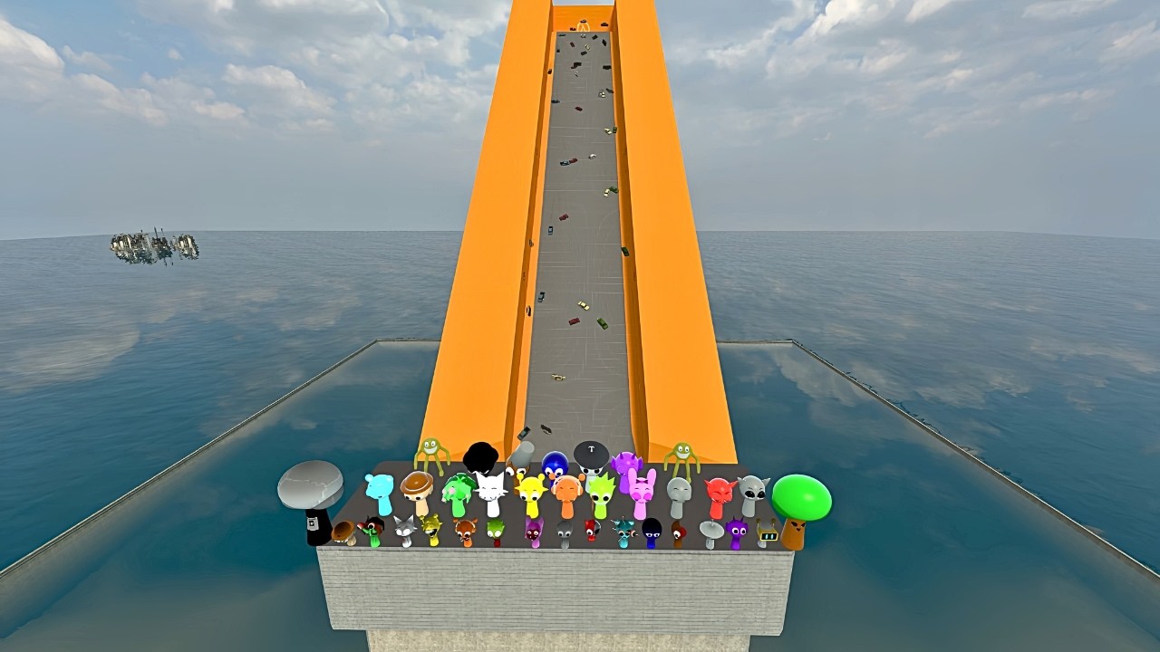 SPARTAN Kicks All Sprunki Characters into the Big avalanche Chaos | Garry’s Mod