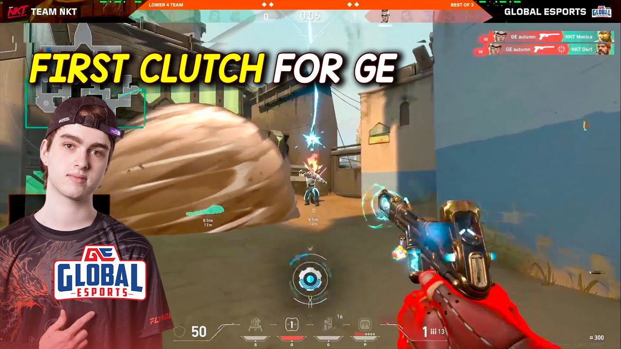 GE Autumn Saves the Round with an INSANE 1v3 Pistol Clutch vs Team NKT in SOOP VALORANT League