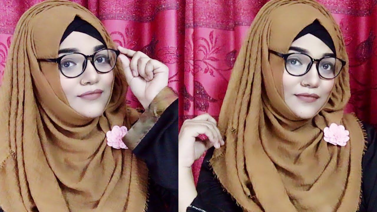 hijab and glasses