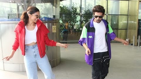 Kartik Aaryan Teaches Deepika Padukone the DHEEME DHEEME Hook Step At the Airport | Spotboye