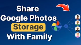 How to share Google photos storage with family