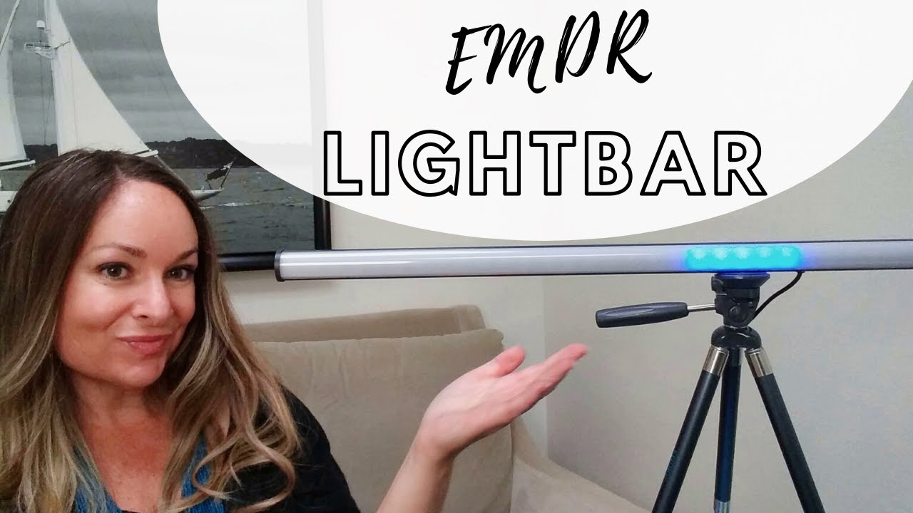 What is an Lightbar? EMDR equipment demonstation! - Kelly Burris, LMFT California. Telehealth -