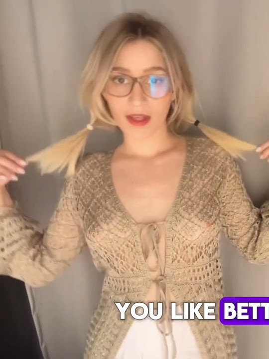 [4K] NO BRA TRY ON HAUL | Transparent Clothes No Bra | See-Through👙🥵🍅 #couplegoals #tryonhaul