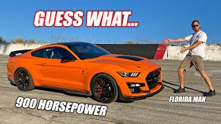 Mullet'd Chevy Enthusiast Drives a NEW Mustang GT500 w/900hp... (it actually freedoms)