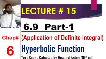 6.9 (Hyperbolic Function & Hanging Cables) Part 1