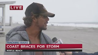 Lifeguard talks preparations for Isaias in Myrtle Beach