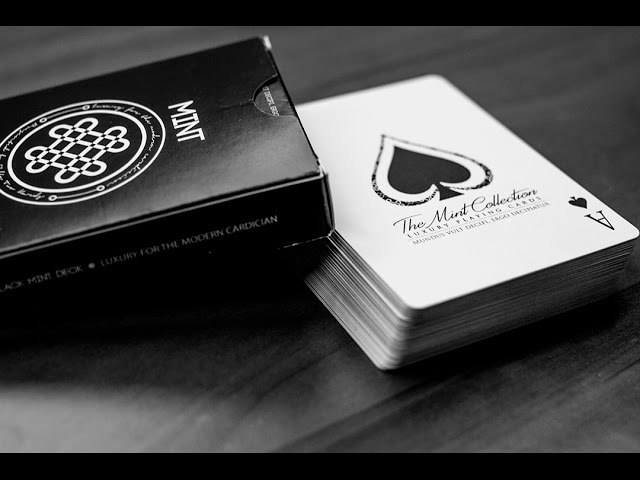 トランプ Mint Playing Cards Kickstarter Edition BLACK MINT playing cards announcement - YouTube