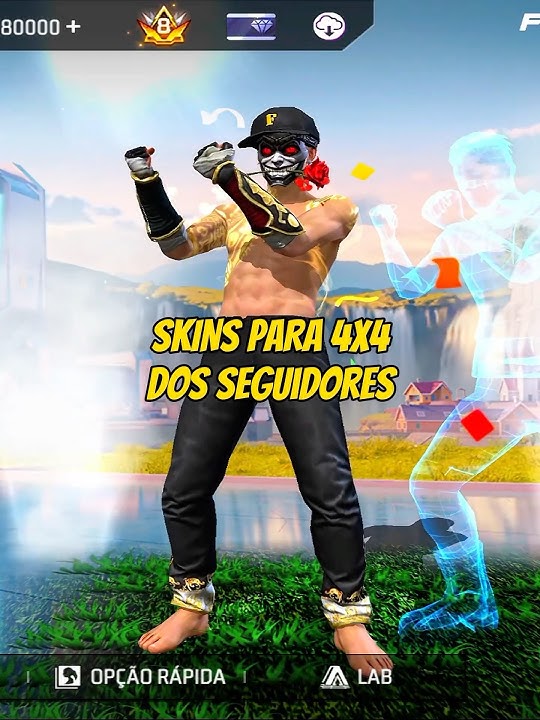skins para 4x4 versão dos seguidores #combinaçõespara4x4 #shorts #freefire