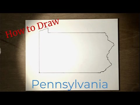 How To Draw Pennsylvania Youtube