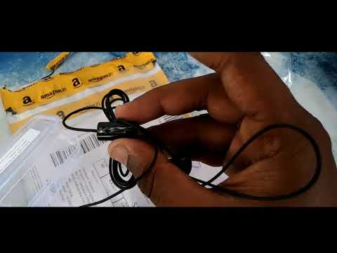 Unboxing Nokia WH-108 wired headset black